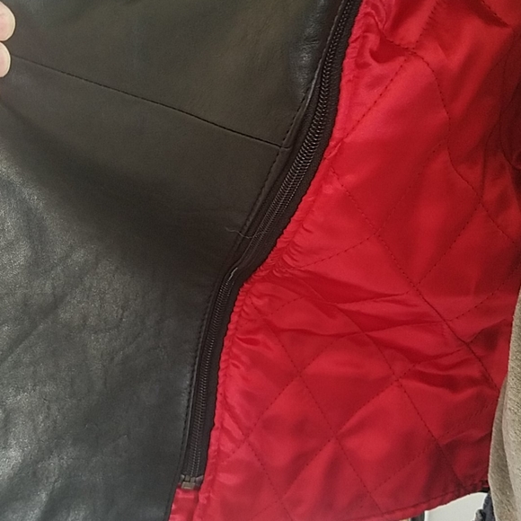 Black leather German replica motorcycle jacket - Picture 6 of 8